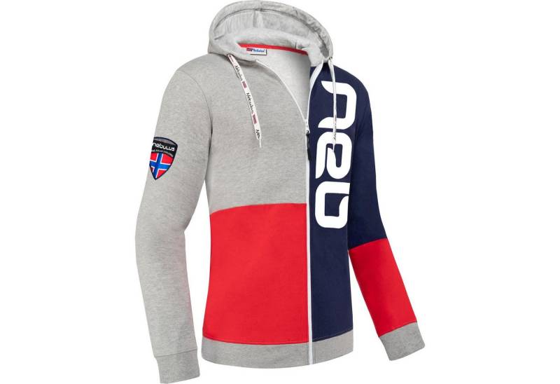 Nebulus Sweatjacke NEBSTER, P5965 - Herren, rot-navy-grau, S von Nebulus