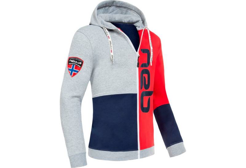 Nebulus Sweatjacke NEBSTER, P6110 - Herren, navy-rot-grau, XXL von Nebulus