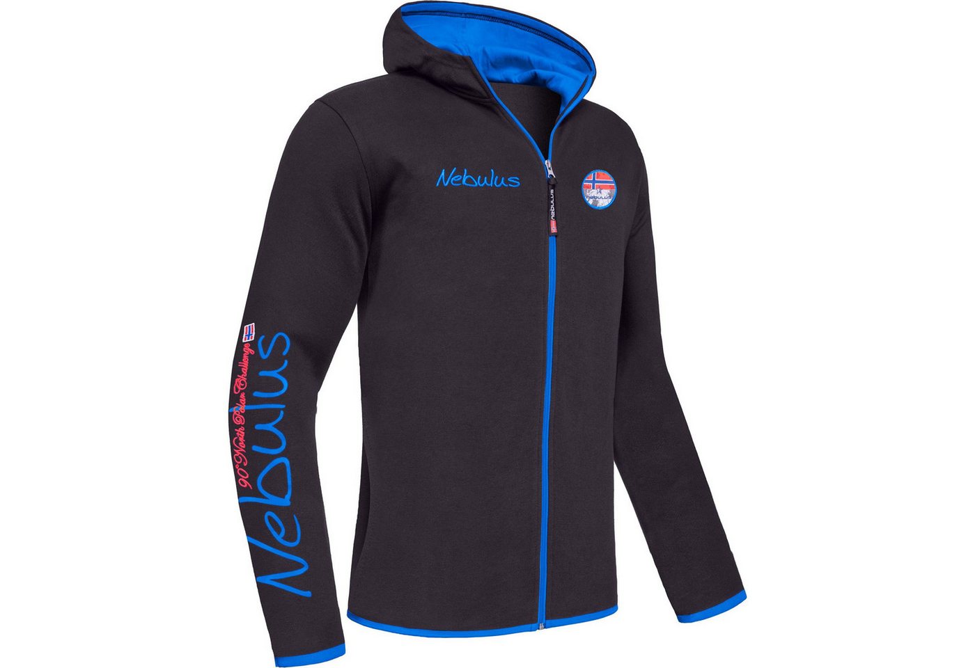 Nebulus Sweatjacke NORTIS, P6550 - Herren, schwarz-kobalt, XL von Nebulus