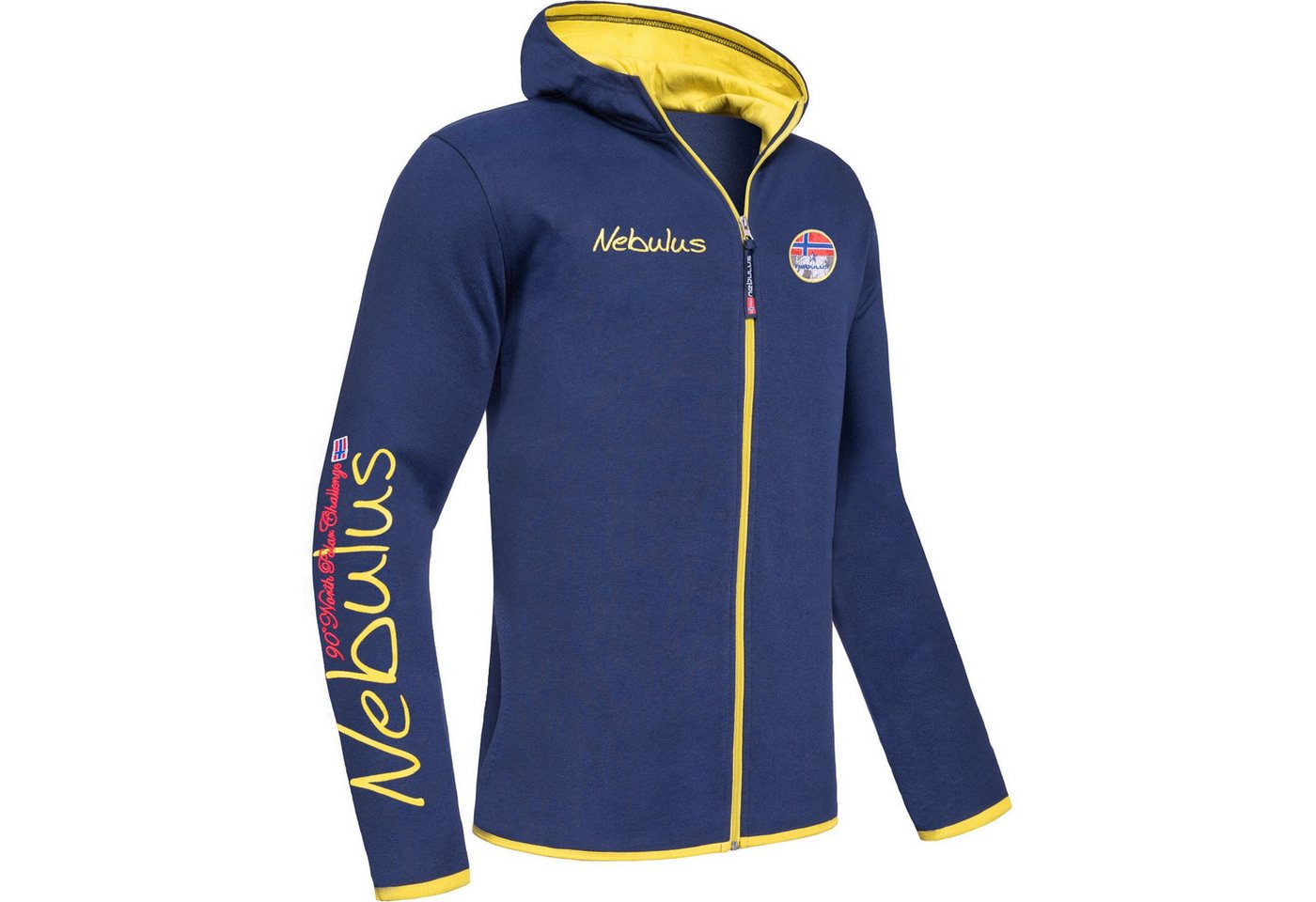 Nebulus Sweatjacke NORTIS, P6553 - Herren, navy-gelb, XXL von Nebulus