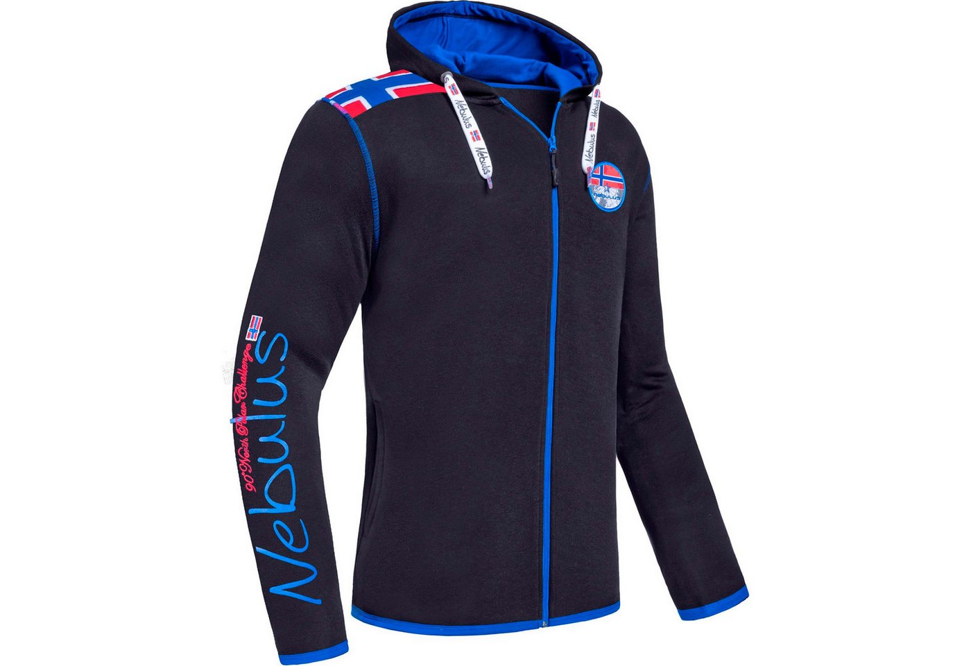 Nebulus Sweatjacke TURIOL, P6530 - Herren, schwarz-kobalt, XL von Nebulus