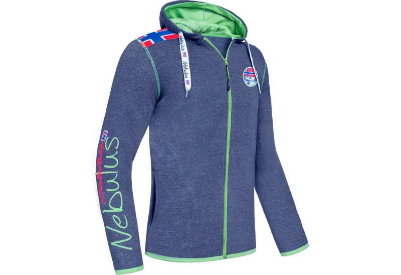 Nebulus Sweatjacke TURIOL, P6533 - Herren, navy-lime, XXL von Nebulus