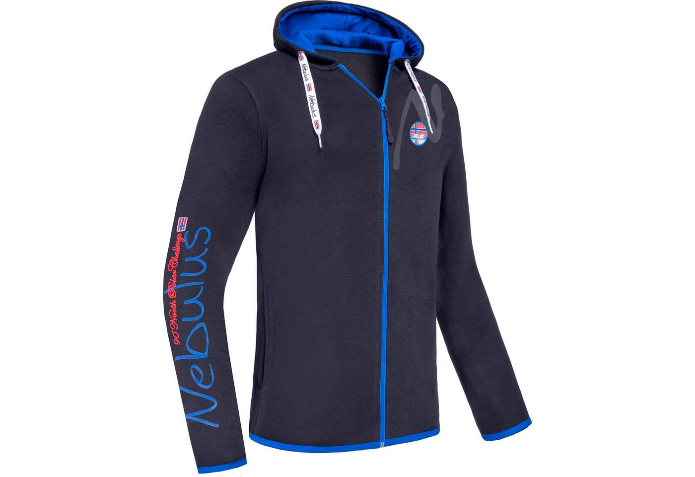 Nebulus Sweatjacke VIPES, P6570 - Herren, schwarz-kobalt, XL von Nebulus