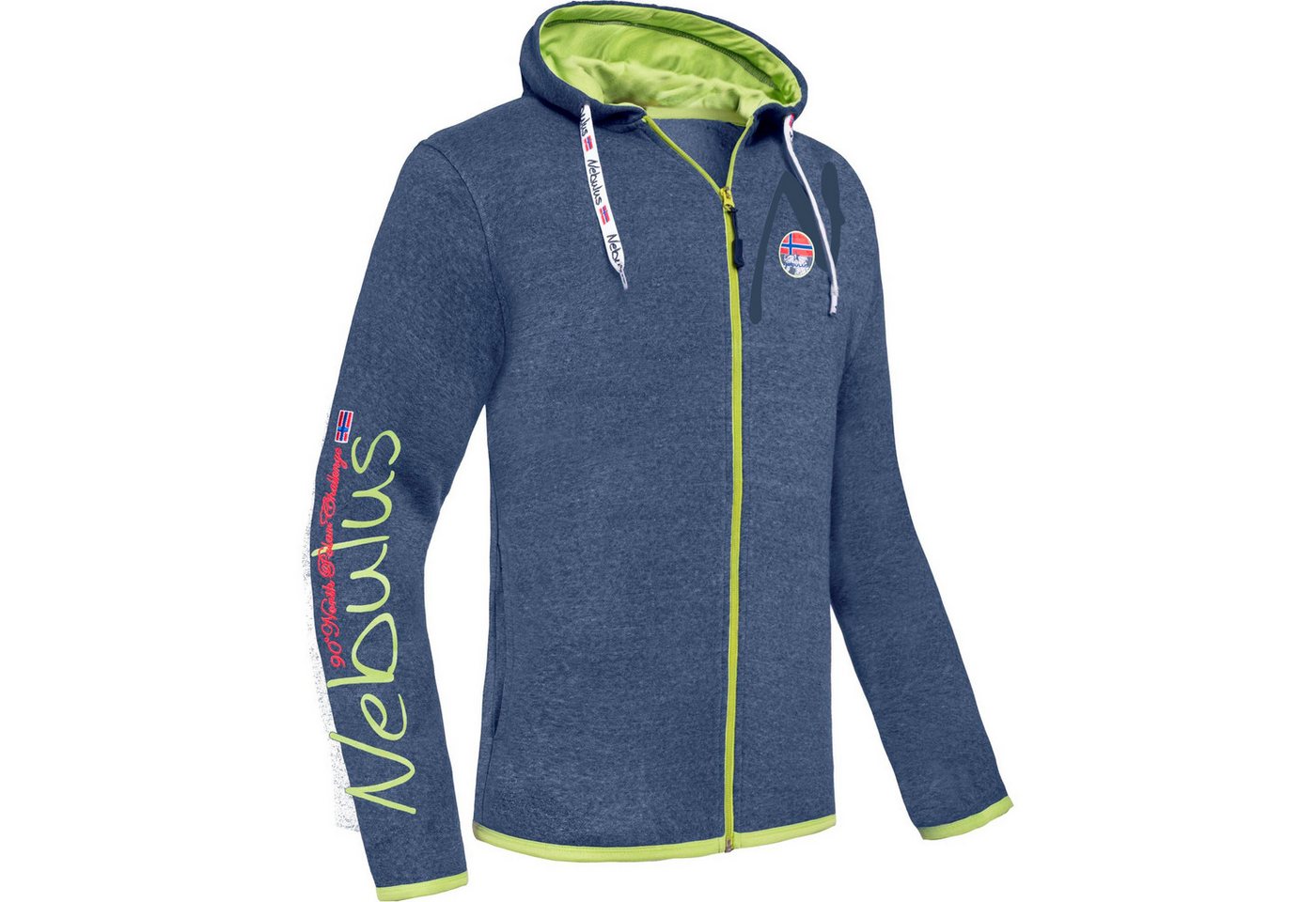 Nebulus Sweatjacke VIPES, P6571 - Herren, navy-lime, XXL von Nebulus