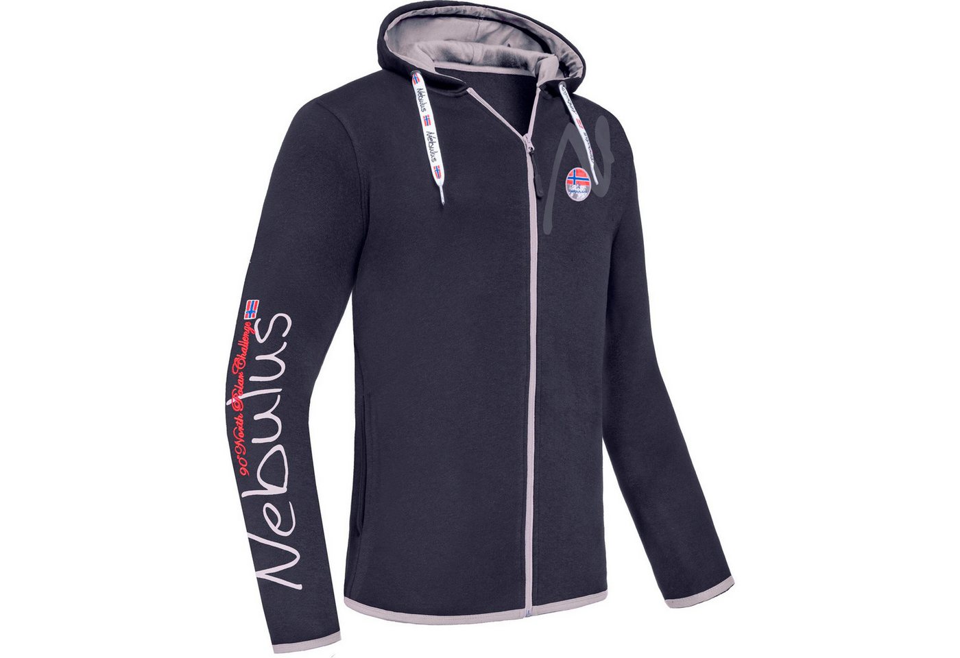 Nebulus Sweatjacke VIPES, P6572 - Herren, schwarz-grau, L von Nebulus