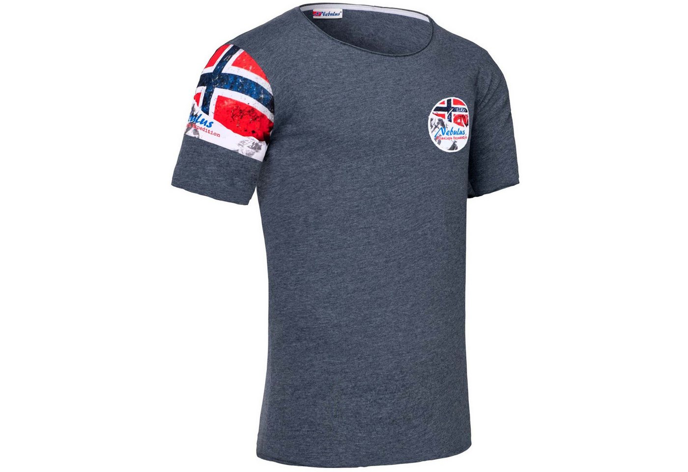 Nebulus T-Shirt BOA, P4057 - Herren, navy meliert, M von Nebulus