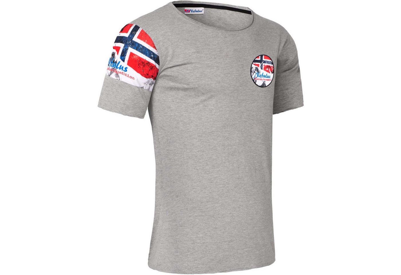 Nebulus T-Shirt BOA, P4059 - Herren, grau meliert, L von Nebulus