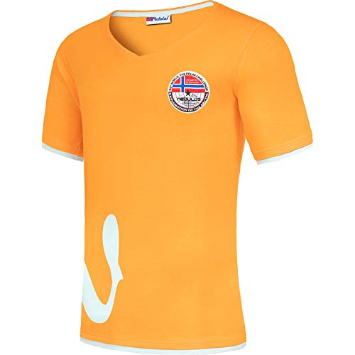 Nebulus Herren T-Shirt Florin, Sommershirt Kurzarm, Frühlingsshirt, orange - L von Nebulus