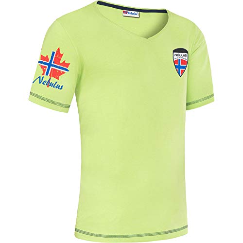 Nebulus Herren T-Shirt Joris, Shirt, T-Shirt, V-Ausschnitt, Lime - L von Nebulus