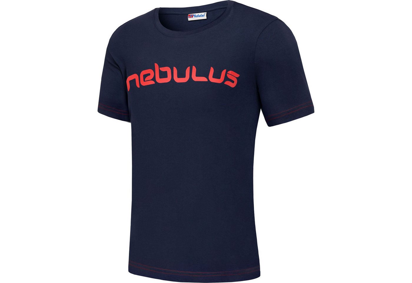 Nebulus T-Shirt LEOS, P5634 - Herren, navy-rot, L von Nebulus
