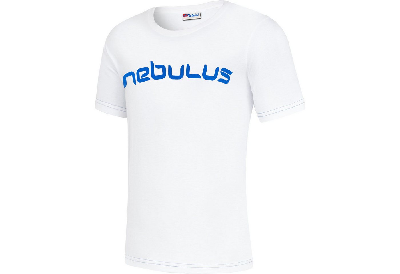 Nebulus T-Shirt LEOS, P5640 - Herren, weiß-kobalt, S von Nebulus