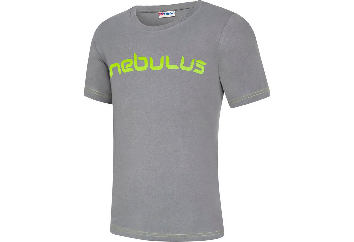 Nebulus T-Shirt LEOS, P6322 - Herren, grau-lime, L von Nebulus