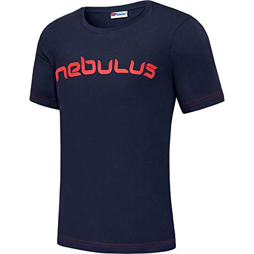 Nebulus Herren T-Shirt LEOS, Shirt, T-Shirt, Rundhals-Ausschnitt, Navy-rot - L von Nebulus