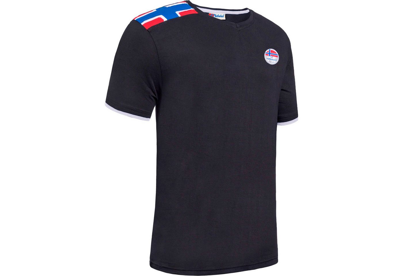Nebulus T-Shirt NORRY, P6860 - Herren, schwarz-weiß, L von Nebulus