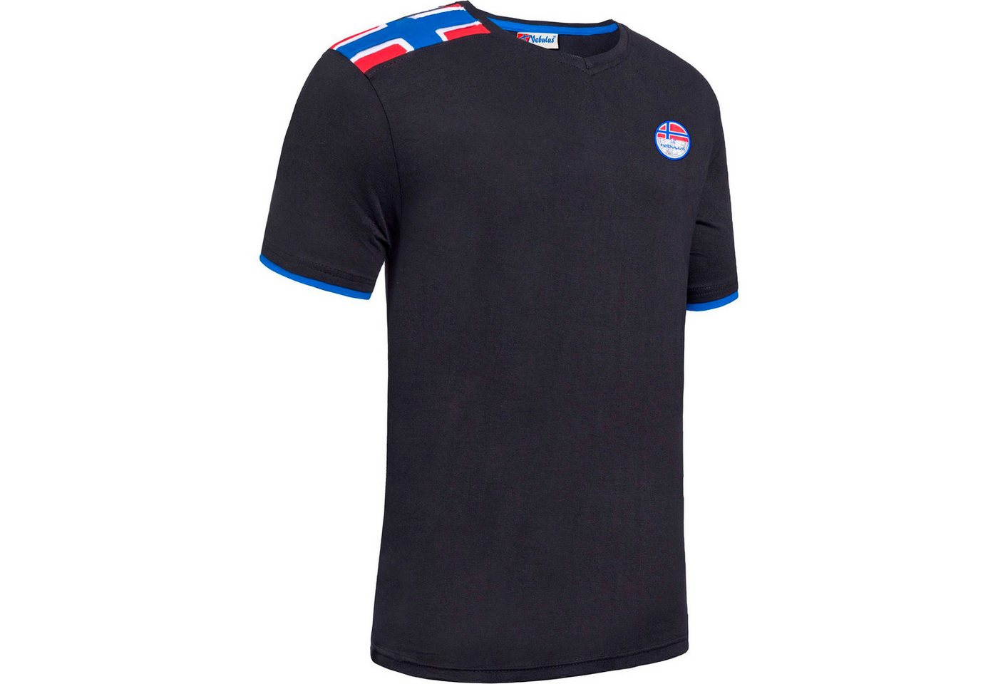 Nebulus T-Shirt NORRY, P6861 - Herren, schwarz-kobalt, XXL von Nebulus