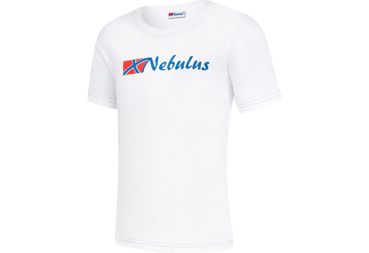 Nebulus T-Shirt REACT, P6336 - Herren, weiß-kobalt, XXL von Nebulus