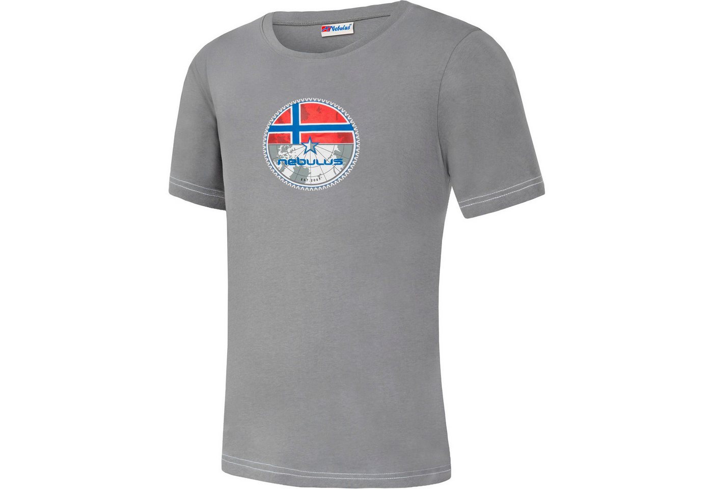 Nebulus T-Shirt TWOZERO, P6353 - Herren, grau, M von Nebulus