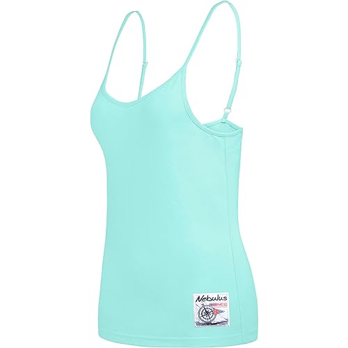 Nebulus T218 - Spaghetti Träger Top Bianca (Model: Q2350 - Damen, Mint; Größe: S/36) FBA von Nebulus