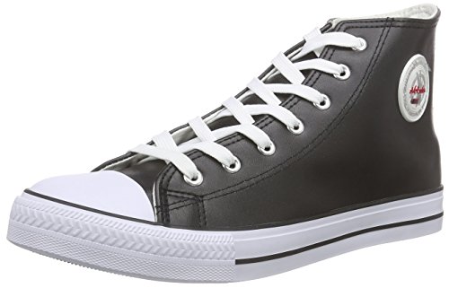 Nebulus T453 - Ledersneaker (hoch) EVO (Model: Q2525 - Herren, schwarz; Größe: 43) von Nebulus