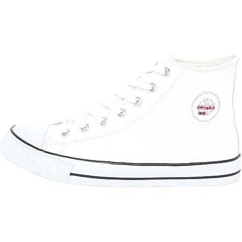 Nebulus T453 - Ledersneaker (hoch) EVO (Model: Q2527 - Herren, weiß; Größe: 45) von Nebulus