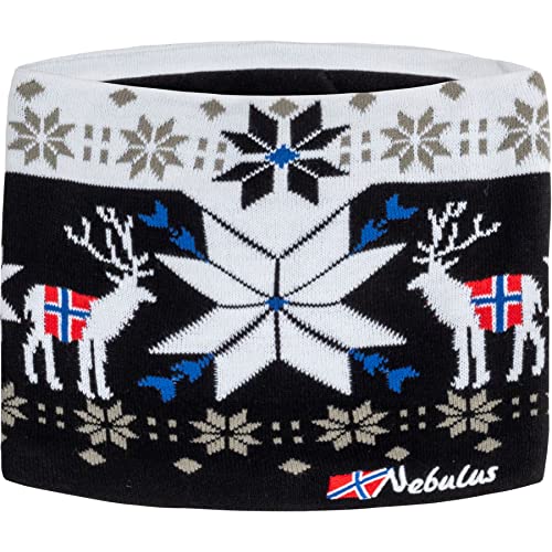 Nebulus Unisex Loop TUBE, Norweger-Strickschal, warmer & kuscheliger Schal, schwarz - onesize von Nebulus