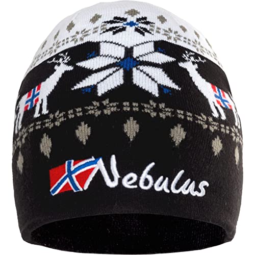 Nebulus Unisex Mütze Infinity, warme, kuschelige Mütze, Beanie im Norweger-Style, schwarz - OneSize von Nebulus