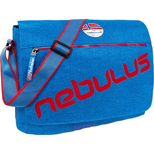 Nebulus Unisex Messenger Bag MARYLAND, Umhängetasche, Schultertasche, kobalt-rot - onesize von Nebulus