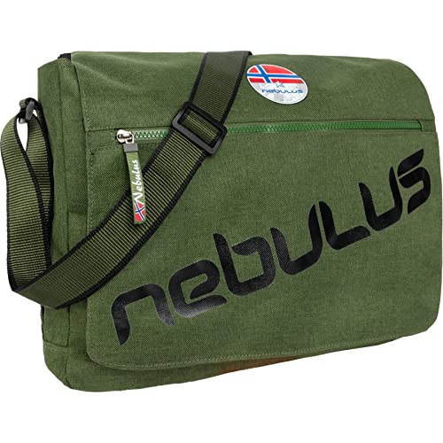 Nebulus Unisex Messenger Bag MARYLAND, Umhängetasche, Schultertasche, oliv-schwarz - onesize von Nebulus