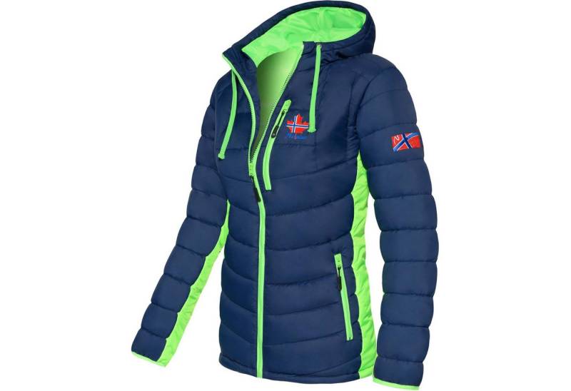 Nebulus Winterjacke MERIK, P4805 - Damen, navy-lime, S/36 von Nebulus