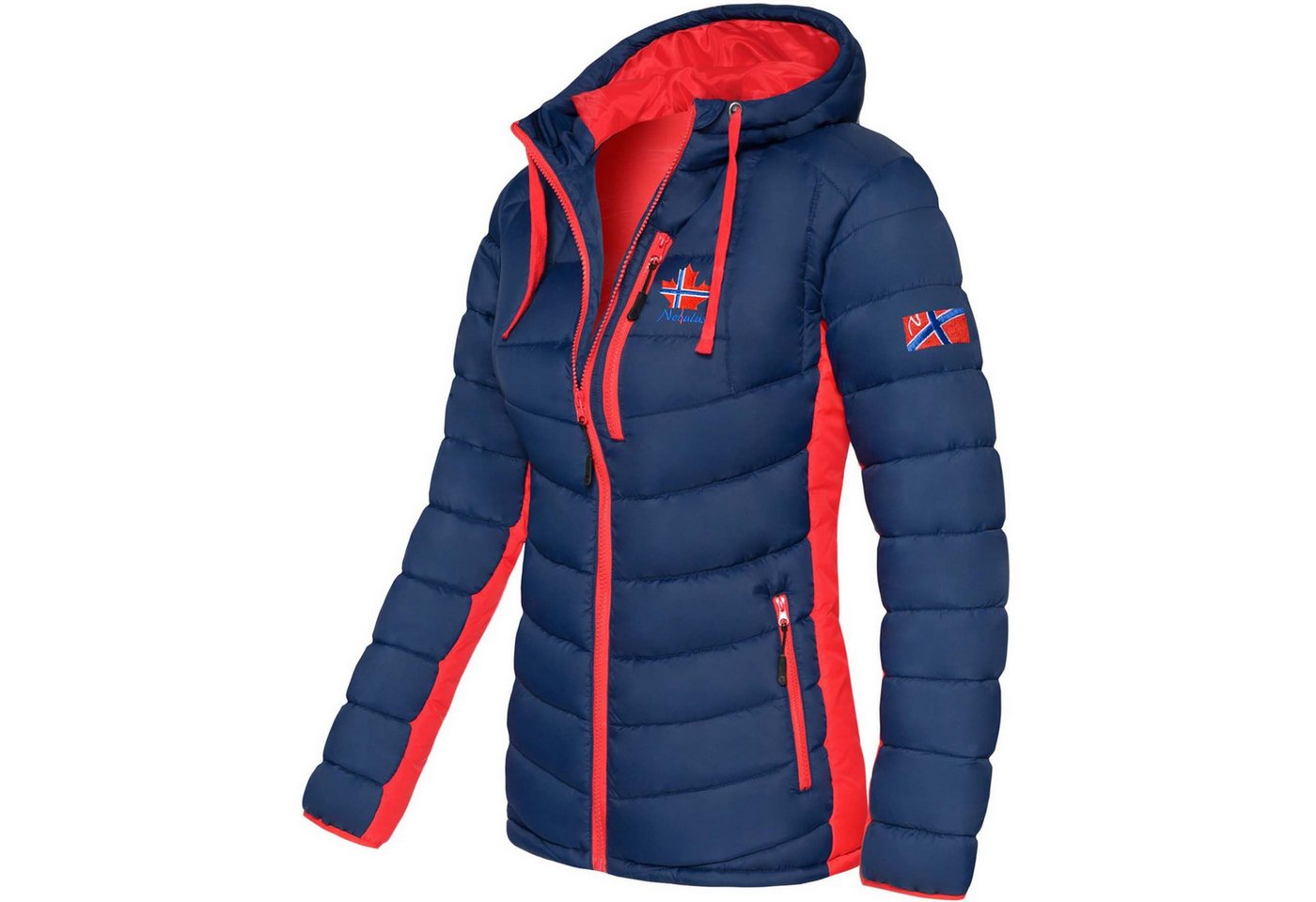 Nebulus Winterjacke MERIK, P4807 - Damen, navy-rot, S/36 von Nebulus