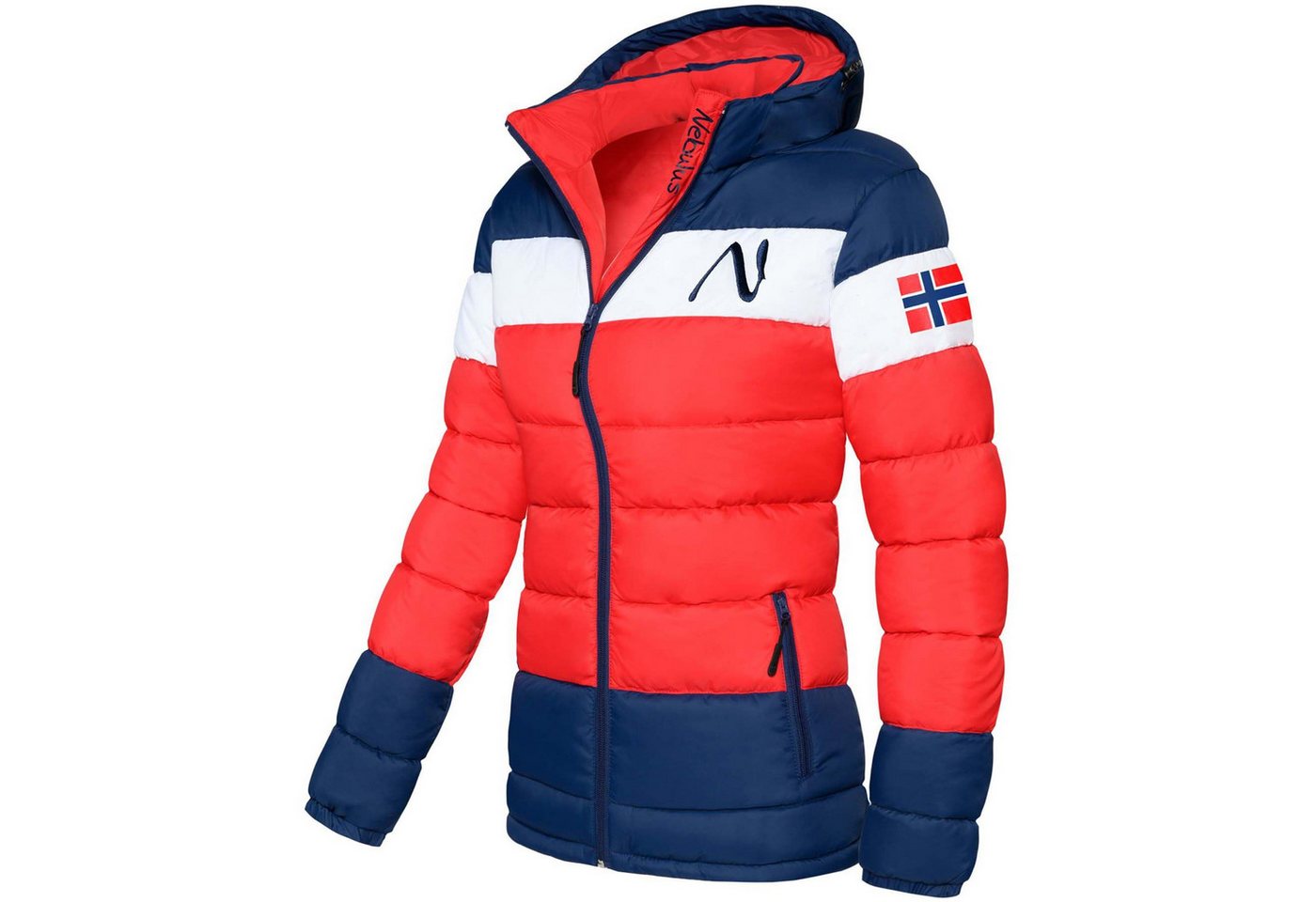 Nebulus Winterjacke MIXUP, P4832 - Damen, rot-blau, L/40 von Nebulus
