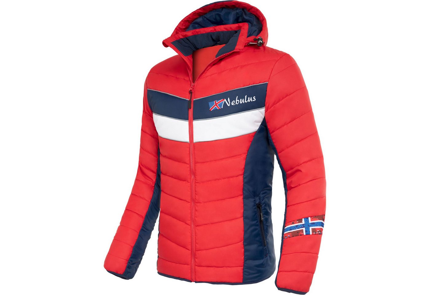 Nebulus Winterjacke NATURAL, P5016 - Herren, rot-navy, 3XL von Nebulus