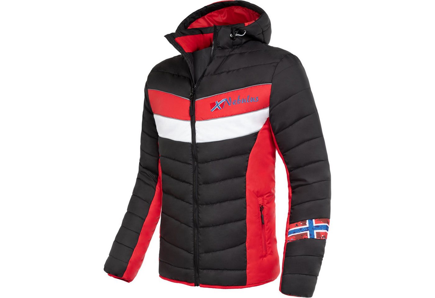 Nebulus Winterjacke NATURAL, P5017 - Herren, schwarz-rot, XL von Nebulus