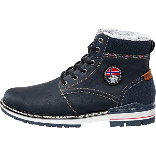 Nebulus Winterstiefel mit Kunstfell Wayne Herren (Model: P5700 - Herren, Navy; Größe: 45) FBA von Nebulus