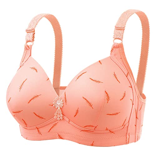 Necalisi BH Damen Rosa 2 BH Damen Ohne Bügel Weiche Unterstützung, Lässig Täglich Unsichtbar Zero Feel Damen BH Push up BH Set 95B von Necalisi