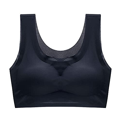 Necalisi BH Dirndl Push up Schwarz Damen Nahtlose BHS ohne Bügel gepolstert Soft Touch BHS verstellbare Träger Bralette super Push up BH 85D von Necalisi