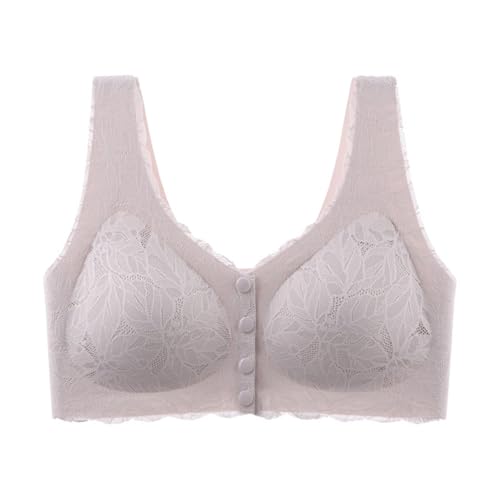 Necalisi BH Push up Vorderverschluss BH Lila Damen Racerback Gepolstert Sport BH Longline Yoga Fitness Crop Tank Tops Abnehmbare Polsterung Sports Bra BH Damen 95D von Necalisi