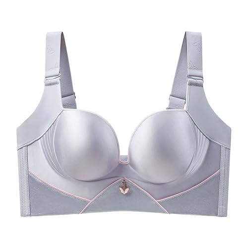 Necalisi BH Push up grau BH Damen ohne Bügel Supergrösse Büstenhalter Alltag Push Up BH BH Grosse grössen 85C von Necalisi