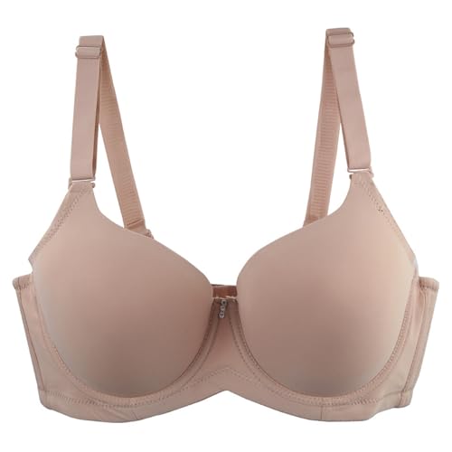 Necalisi BH rückenfrei hellgelb Damen Push Up große Größen Bügel BH Grosse grössen Softschalen Unterwäsche Push up BH extrem 105E von Necalisi