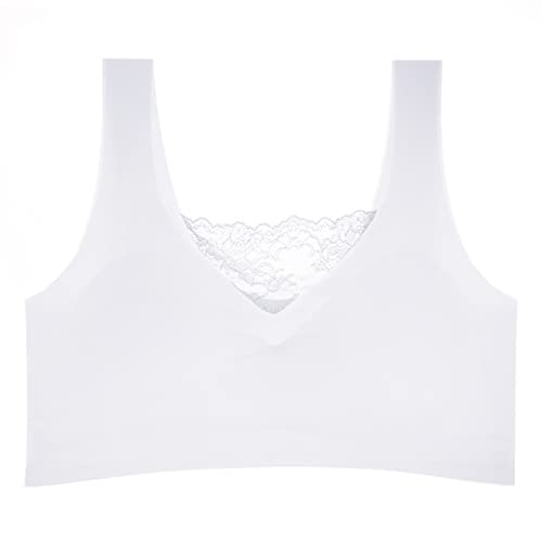 Necalisi BHS Frauen Grau Damen Blumen Spitzen BH Push Up Büstenhalter Rund Zart Ohne Buegel Bralette Bustier Bequemer Ungepolstert Bra Push up BH Set 120D von Necalisi