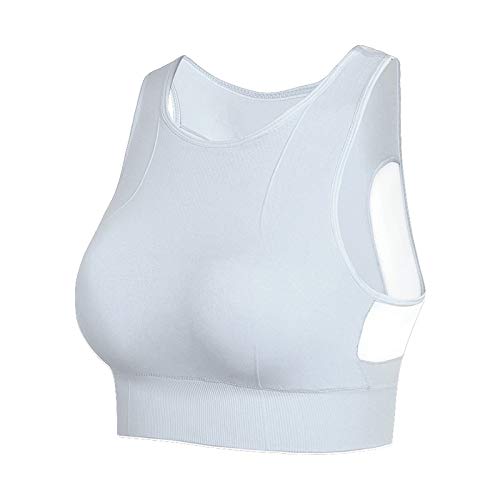 Necalisi Dirndl Damen weiß BH Starker Halt Gepolstert Gekreuzt Rücken Große Brüste Lauf Fitness Yoga Bra Bandeau BH L von Necalisi