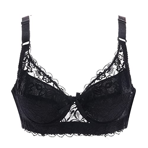 Necalisi Dirndl Push up BH Schwarz BH Damen Ohne Buegel auch in Supergrösse Büstenhalter Alltag Push up BH Set 95C von Necalisi