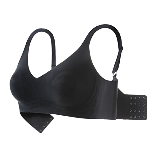 Necalisi Sport BH starker Halt Schwarz Sport BH DamenSport Bustier Damen Gepolstert Starker Halt Nahtlose Joggen Yoga Fitness Bra Pushup BH Damen 105B von Necalisi