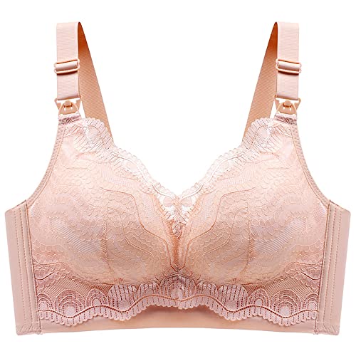 Necalisi Sport BH still BH große brüste Rosa Stützender Still-BH ohne Bügel aus Baumwolle in unterschiedlichen Farben und Mustern Nursing Bra 100B von Necalisi
