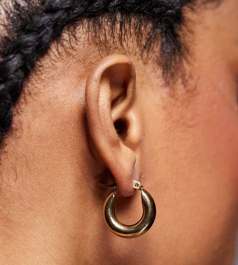 Neck On The Line - 20 mm dicke, vergoldete Creolen-Goldfarben von Neck On The Line