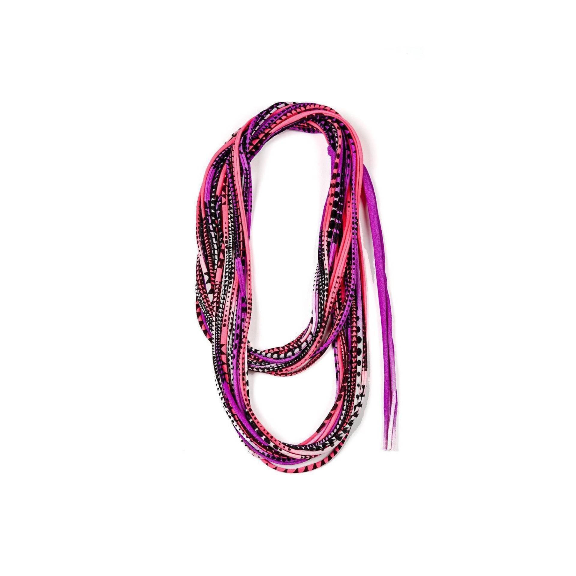 Neon Pink Boho Skinny Schal Halskette Für Frauen - Festival Brennende Männer Accessoire von Necklush