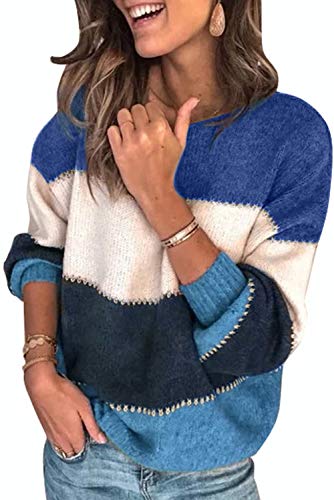 Necooer Damen Pullover Freizeitpullover Langarm Winterpullover Basic Pullover Pullover Tops von Necooer