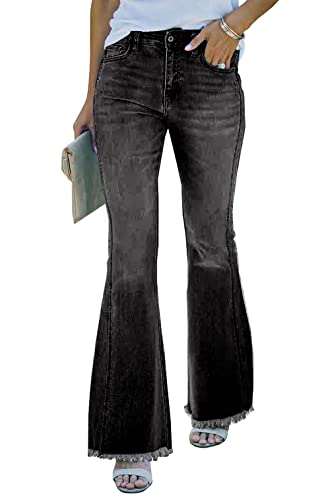 Necooer Distressed Jeans Für Damen Bell Bottom Jeans Für Damen Stretch Skinny Denim Jeans Mit Hoher Taille von Necooer