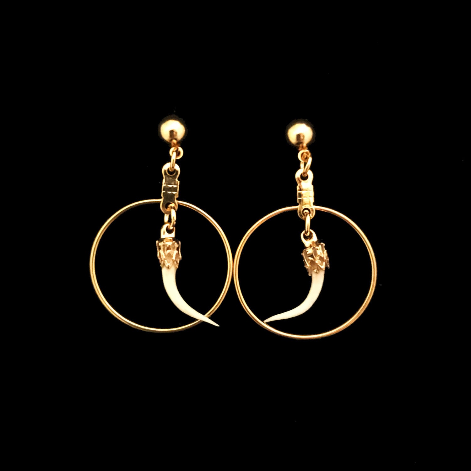 Echte Klapperschlangenohrringe Gold//Klapperschlangenohrringe//Klapperschlangenknochen Echte Klapperschlangenohrringe Gold//Klapperschlangenohrringe//Klapperschlangenknochen von NecromanceHollywood