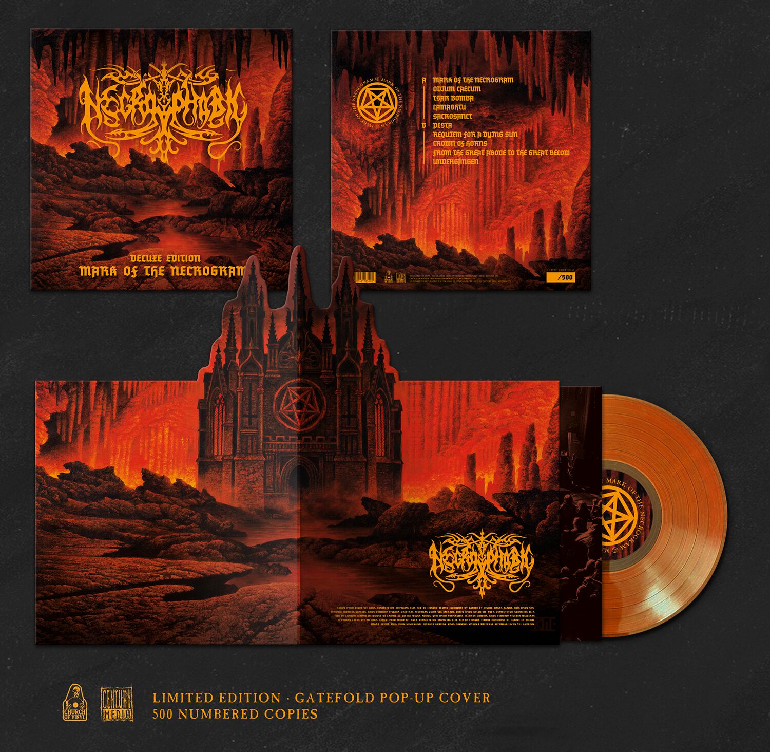 Necrophobic Mark of the necrogram LP farbig Necrophobic Mark of the necrogram LP farbig von Necrophobic